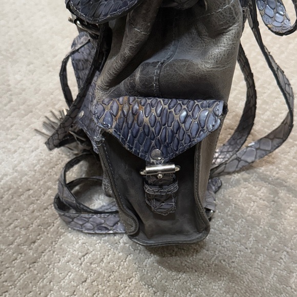 Freebird by Steven Brett Charcoal Backpack with Tassel Details - Picture 5 of 9